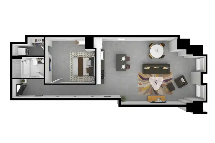 model tobacco lofts photos 1-3 Bedroom Apartments in Richmond Model Tobacco Lofts - 1100