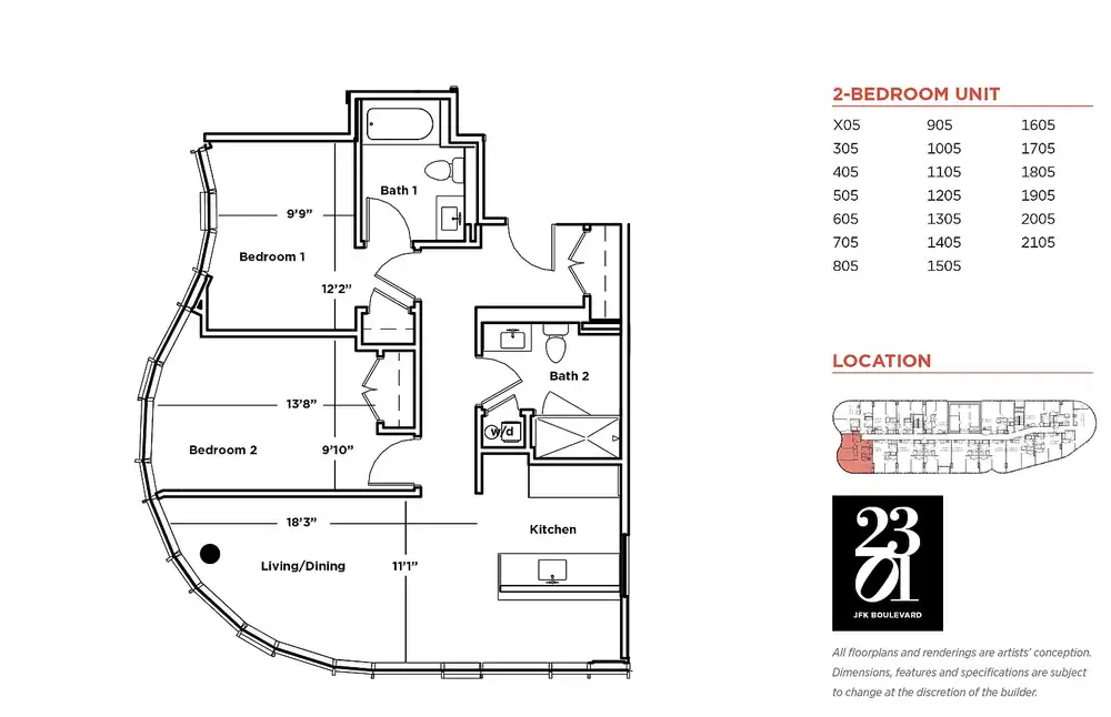 2301 JFK - Philadelphia, PA 19103 | ApartmentGuide.com