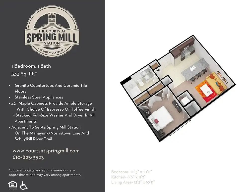 Courts at Spring Mill Station - Conshohocken, PA 19428 | ApartmentGuide.com